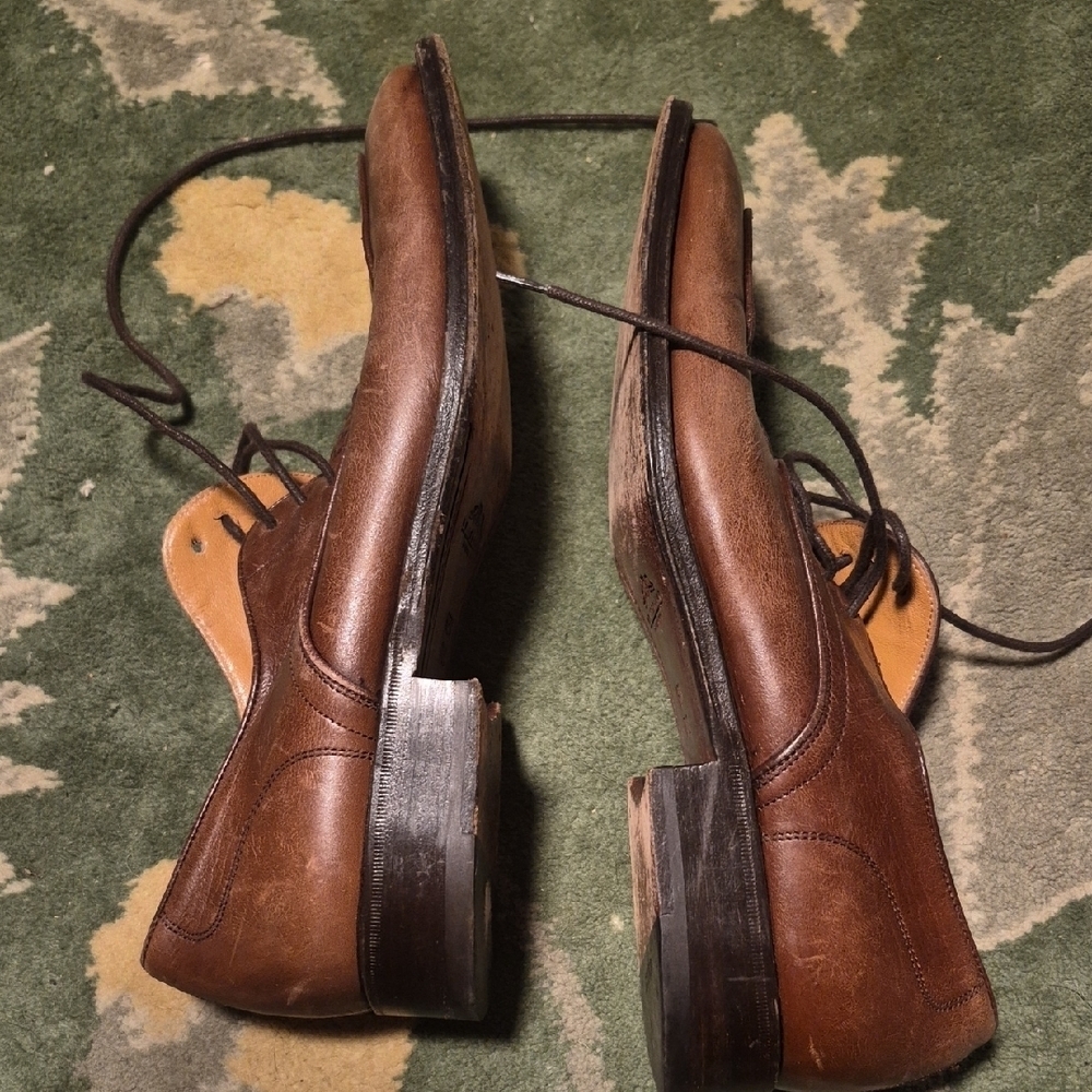 Bally Dark Brown Leather Men's Oxfords - Picture 8 of 8